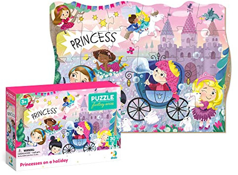 Prinzessinnen im Urlaub Fantasy Puzzle für Kinder ab 3 Jahren 30 Dodo Perfektes pädagogisches Geschenk für Mädchen