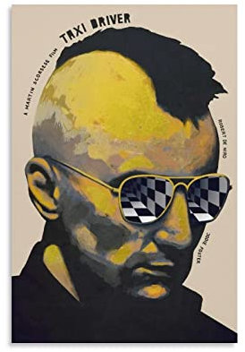 Filmposter Taxi Driver Action Comedy, 10 Poster, dekoratives Gemälde, Leinwand, Wandkunst, Wohnzimmer, Schlafzimmer, Gemälde 30 x 45 cm