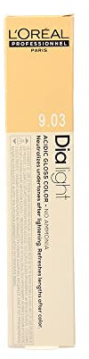 L'Oréal Professionnel DiaLight 9.03 Coloración Milkshake Dorado Sin Amoniaco, 50ml