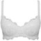 LORMAR 1 Pezzo Reggiseno Donna Favoloso Balconcino in Pizzo con Ferretto - Coppa C, Bianco 6
