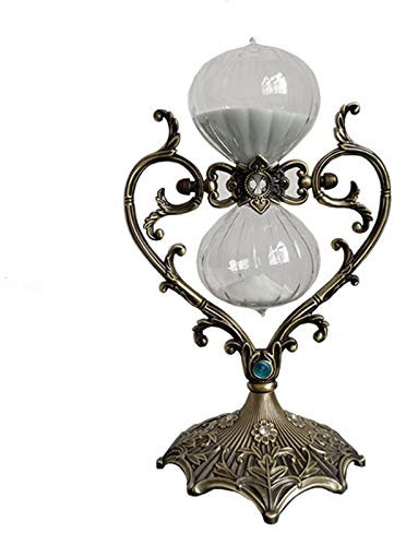 Brogtorl Vintage Messing goldene Sanduhr,360 Rotierende Sand Timer30 60Minuten,Metall Sanduhren,Sanduhr deko,Einzigartiges kreatives Souvenirgeschenk