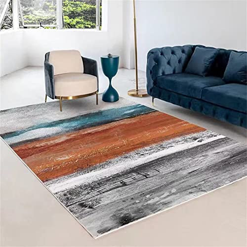 RUGMRZ Outdoor Teppich Bunt Flokati Waschbar Super weich Ultra weiche Blaue graue Farbe verblasst Nicht Moderne Schlafzimmer Teppiche Für Wohnzimmer 170X240cm