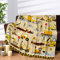 Kuscheldecke Flauschig Bagger Kinder Jungen Weich Warm Baustelle LKW-Traktor Flauschige Decke Baustelle Truck Flanell Fleecedecke Druck Bagger Wohndecke Überwurfdecke für Sofa Couch Deko 130 x 152 cm