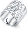 Krfy 990 Silber Ringe Frauen Handgefertigt Verstellbar Ring Silber 925 Damen Breit Hochglanzpolierter Gehämmerter Ringe Herren Matt Silberringe Damen 925 Breit Verstellbar Thick Silber Ring Damen
