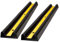 Rubber Protector - Black | 100 CM Reflective Garage Car Door Protector Guard for Safety Parking | Vehicle Impact Guard for Walls, Parking areas, Warehouses (2 Pcs)
