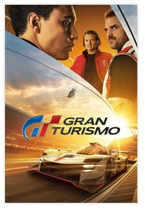 NEDOES Filmposter Gran Turismo, Leinwand-Poster, Wandkunst, Dekor, Bild, Gemälde für Wohnzimmer, Schlafzimmer, Dekoration, ungerahmt, 30 x 45 cm