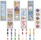FREEBLOSS 6 Set Lesezeichen Kreuzstich Kits Kreuzstich Set Stickbilder Kreuzstich Ostermotiv Lesezeichen Sticken Stickset Für Anfänger