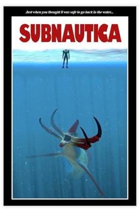 AAVEDA Game Subnautica 2 Leinwand-Poster, Wandkunst, Dekordruck, Bild, Gemälde für Wohnzimmer, Schlafzimmer, Dekoration, ungerahmt, 30 x 45 cm