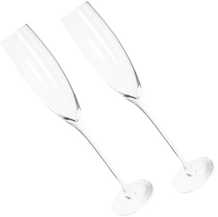 Zerodeko 2piezas Copa De Vino De Cristal Slim Para y Espumoso De Elegante Vaso Para Fiestas y Uso Diario Diseño Transparente y Decorativo
