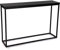 Versa Console de Style Industriel, Dimensions (H x L x L) 80 x 30 x 120 cm, métal Noir