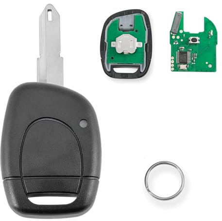 433MHZ PCF7946 Chip 1 Bouton pour Renault Twingo Megane Clio Kangoo Télécommande Voiture Key Fob avec porte-clés