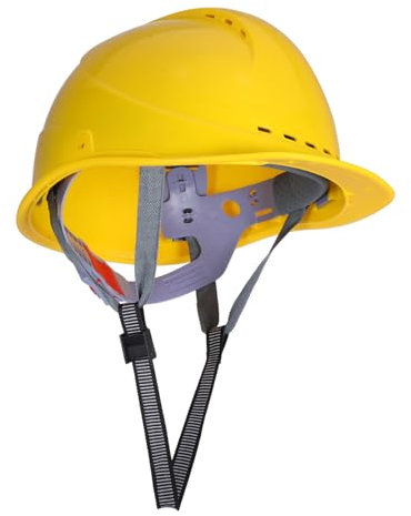 iplusmile Gelber Bauhelm Sicherheitshelm Aus Verstärktem Kunststoff Mit Belüftung Ergonomisch Leichter Schutzhelm Für Erwachsene Baustellen Und Arbeitsumgebungsschutz