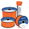 Brotree 550 Paracord 4mm 30m Schnur 100% Polyester Seil Reißfest Typ III 7 Kern für Armbänder, Basteln, Outdoor, Camping, Survival - Orange