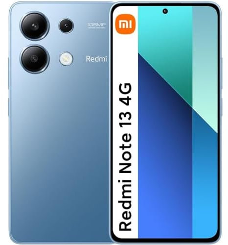 Xiaomi Redmi Note 13 4G Smartphone débloqué 8 + 256 Go, écran AMOLED 6,67', 120 Hz, Triple caméra 108 MP, processeur Snapdragon 685, Batterie 5000 mAh, Charge Rapide 33 W, Bleu glacé (Reconditionné)