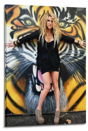 ACIFHGUE Singer Kesha Leinwand-Poster, Wandkunst, moderner Kunstdruck, Familienschlafzimmer, Poster, 50 x 75 cm