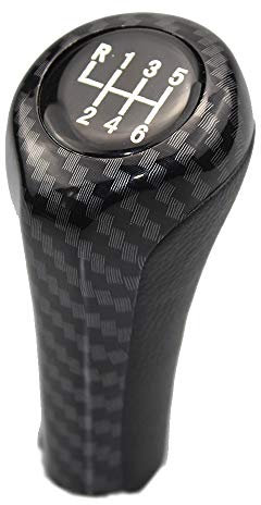 Pomo de palanca de cambios manual de 5 6 velocidades para BMW Serie 1 3 5 6 7 E81 E82 E87 E88 F20 E90 E91 E92 E93 E30 E36 E46 F30 E60 E61 E34 E39 E633 E64. E23 E32 E38 E83 F25 F26 E53 E85 E86 (fibra