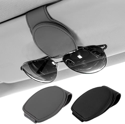 Marjoramy Porta Occhiali Auto,2 Pezzi Clip per Occhiali da Auto,Porta Occhiali Auto Magnetico,per Occhiali da Sole, Occhiali, Biglietti da Visita