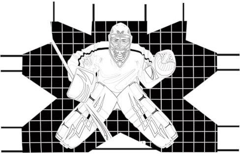 Bersaglio da portiere per hockey su strada, 112 x 137 cm
