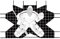 Bersaglio da portiere per hockey su strada, 112 x 137 cm