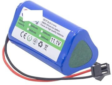 Batteria agli ioni di litio da 10,8 V/11,1 V, compatibile con CONGA, Slim 890 Lefant M501A Ecovacs CEN330 CEN331 Batteria for aspirapolvere robot bagnato(11.1V 2900mAh)