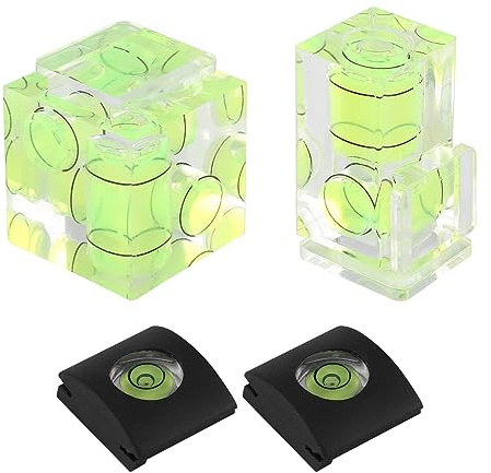 Jrudjsnhhty Hot Shoe Level,Camera Bubble Level Hot Shoe Bubble Level Combo Pack 3 2 1 For Dslr Film Camera (4Pack)