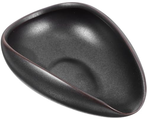 iplusmile Ceramic Coffee Beans Dosing Cup 4.13 x 2.8 x 1.4 in Black Single-Dose Tray for Precise Weighing & Spill-Free Transfer for Espresso Brewing, Cafés, Home & Tea Lovers