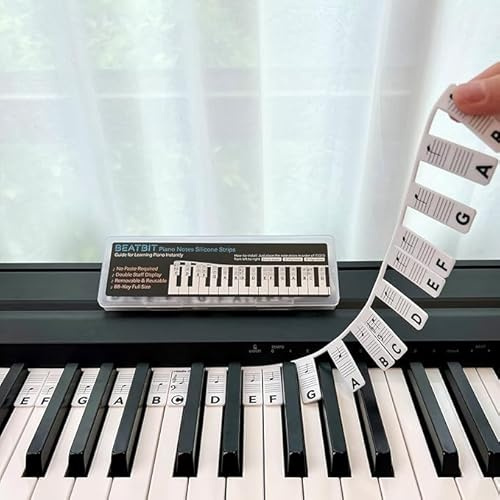 Piano Notes Guide for Beginner, Removable Piano Keyboard Note Labels for Learning