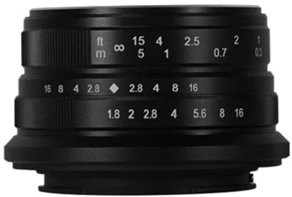lentille， Compatible avec l'objectif à focale Fixe Manuel Sony E 25 mm F1.8 APS-C, Les appareils Photo suivants : Z, Z50/ZFC, E, ZEV10, A6400, X-T1, X-T4, Micro 4/3 et E-P1.(Micro 4 3 Mount)
