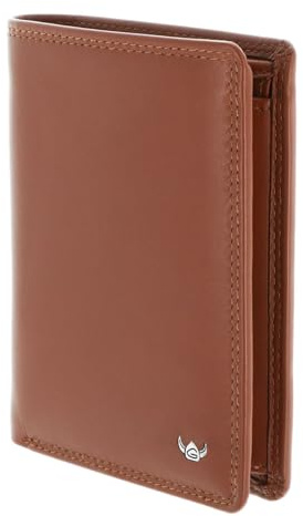 Golden Head Leder Geldbörse Polo RFID Protect Kombischeintasche 1348 Cognac braun