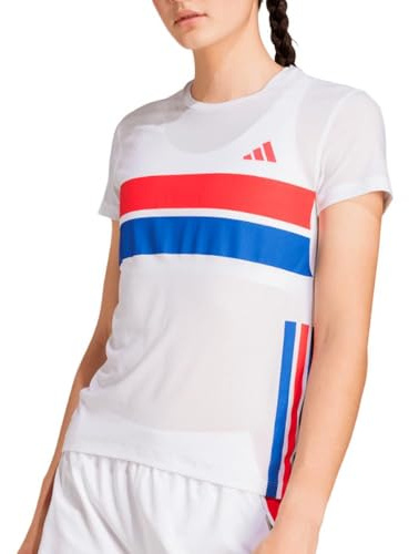adidas Adizero Laufshirt, für Damen, Weiß