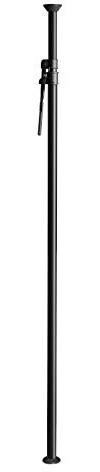 Gravity Clamping Rod Variable Pole 2.10 3.70 m Black