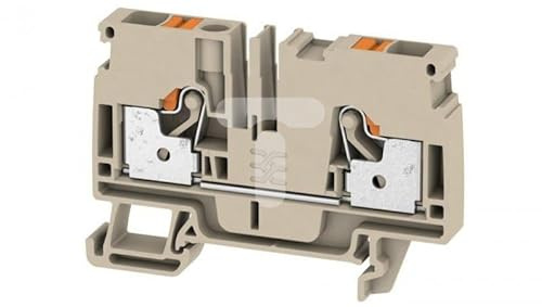 Weidmüller 1992110000 A2C 6 Step Rail, Push In, 6 mm2, 800 V, 41 A, Dark Beige, Box of 50