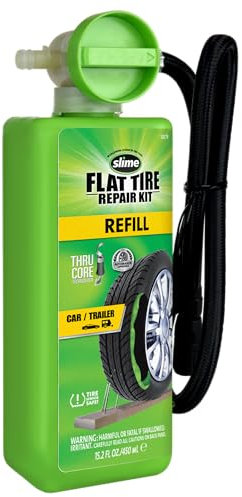Slime 10179 Reparatursatz für Flache Reifen (Dichtstoff-Nachfüllung)