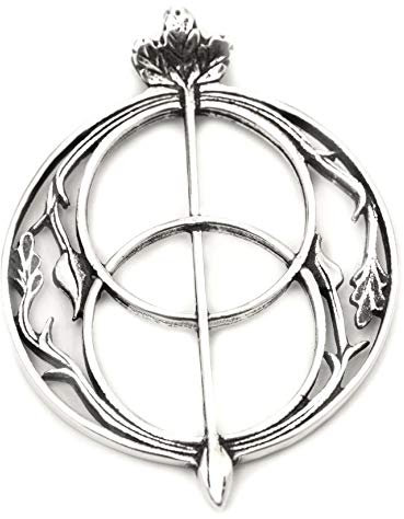 WINDALF Britischer Schmuck-Anhänger AVALON Ø 3.5 cm Glücks Amulett Chalice Wells Vintage Kelten Schmuck 925 Sterlingsilber