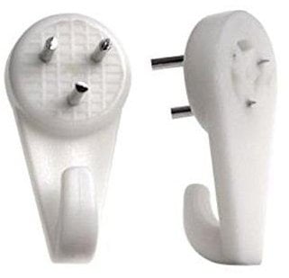 Bulk Hardware - Ganci in nylon per appendere quadri su cartongesso e pareti robuste, non lasciano tracce, colore: bianco