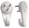 Bulk Hardware - Ganci in nylon per appendere quadri su cartongesso e pareti robuste, non lasciano tracce, colore: bianco