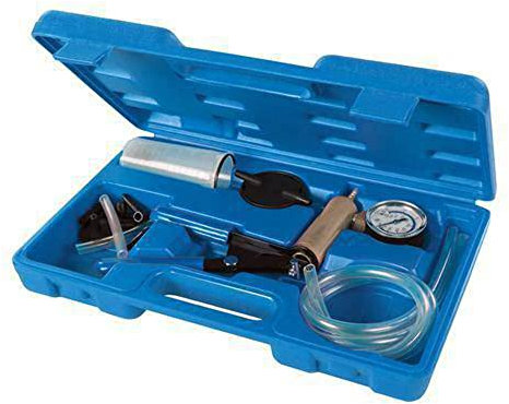 Silverline Vacuum Tester & Brake Bleeding Kit 16pce (734801), Silver