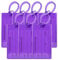Etichette per Valigie, Zaini, Borse da Viaggio e Aereo | Targhette Bagaglio Flessibili Realizzate in PVC Resistente | Confezione da 7, Viola