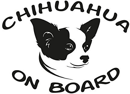Plott Aufkleber Chihuahua On Board Hund Chi Sticker Tuning Autoaufkleber NEU