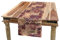 ABAKUHAUS marokkanisch Tischläufer, Aufwändige Keramikfliesen, Esszimmer Küche Rechteckiger Dekorativer Tischläufer, 40 x 180 cm, Dunkelblau Orange