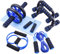 AERLANG 7-in-1 Bauchmuskel-Roller-Set mit 2 Liegestützstangen, Widerstandsband, Springseil, Handgriff und Knieschützer, Fitness-Workout zu Hause, Fitnessstudio, multifunktionale Sportgeräte,