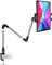 Gooseneck Tablet Stand, woleyi Heavy Duty Aluminum Long Arm Desk Holder, Flexible Arm Clip Tablet Mount Compatible with iPad Pro 9.7, 10.5, 12.9