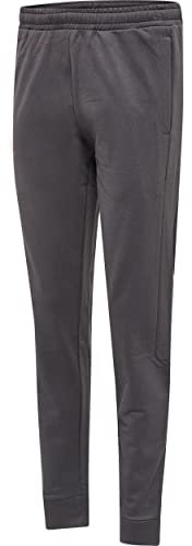 hummel Herren Hmloffgrid Cotton Wo Casual Pants, Forged Iron/Nasturium, S EU