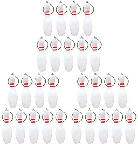jojofuny Car Keychain Bowling Mitgebsel 27 Pcs Bowling Pin Keychain Ball Key Ketten Mini Bowling Key Ring Ornamente für Rucksack M?nner Frauen Jungen M?dchen Geschenk Kegeln Car Key Chain