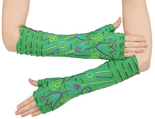 PUREWONDER Damen Armstulpen Pulswärmer Handstulpen hw15 Grün
