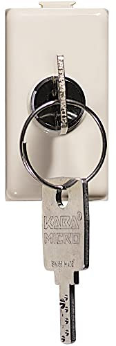 Bticino A5007C Plastica Interruttore con Chiave, 250V, 16A, 37mm X 23.4mm, Bianco
