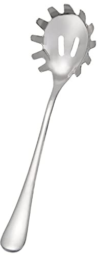 FIBOUND Cuchara para espaguetis de acero inoxidable, 24 cm