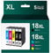 HALLOLUX 18XL Multipack Druckerpatronen Kompatibel für Epson 18XL 18 für Epson XP 322 Druckerpatronen für XP-305 XP-215 XP-225 XP-412 XP-422 XP-325 XP-312 XP-315 XP-205 XP-415 XP-425(5er-Pack)