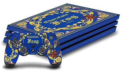 Head Case Designs Offizielle Harry Potter Schokoladenfrosch Grafiken Vinyl Haut Gaming Aufkleber Abziehbild Abdeckung kompatibel mit Sony PlayStation 4 PS4 Pro Console and DualShock 4 Controller