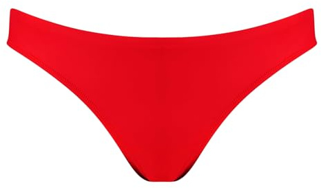 PUMA Damen Bikinislip Bikiniunterteil Bikinihose Brazilian Slip, Farbe:Rot, Artikel:-002 red, Größe:L
